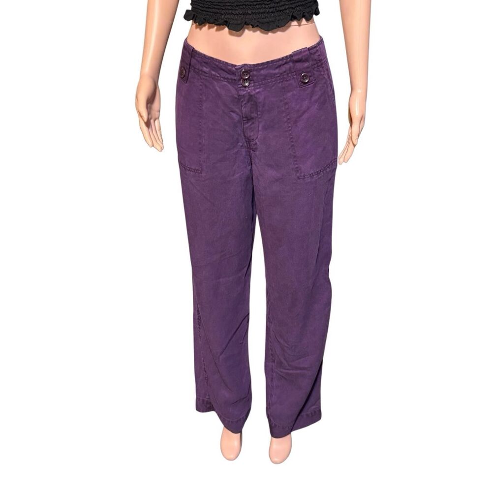Pulp mid rise tencel sugar plum pants 8/M